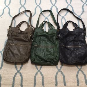 Lucky Brand Large Green Leather Handbag - NWOT